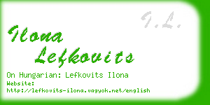 ilona lefkovits business card